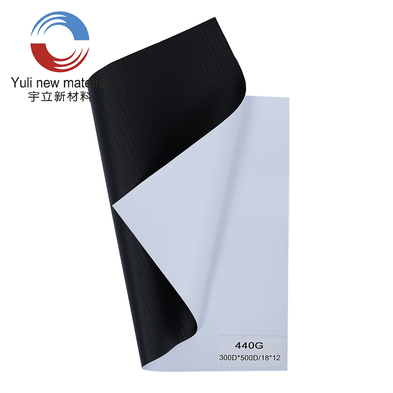 440gsm 300D × 500D 18 × 12 Biểu ngữ Flex PVC nhiều lớp lạnh